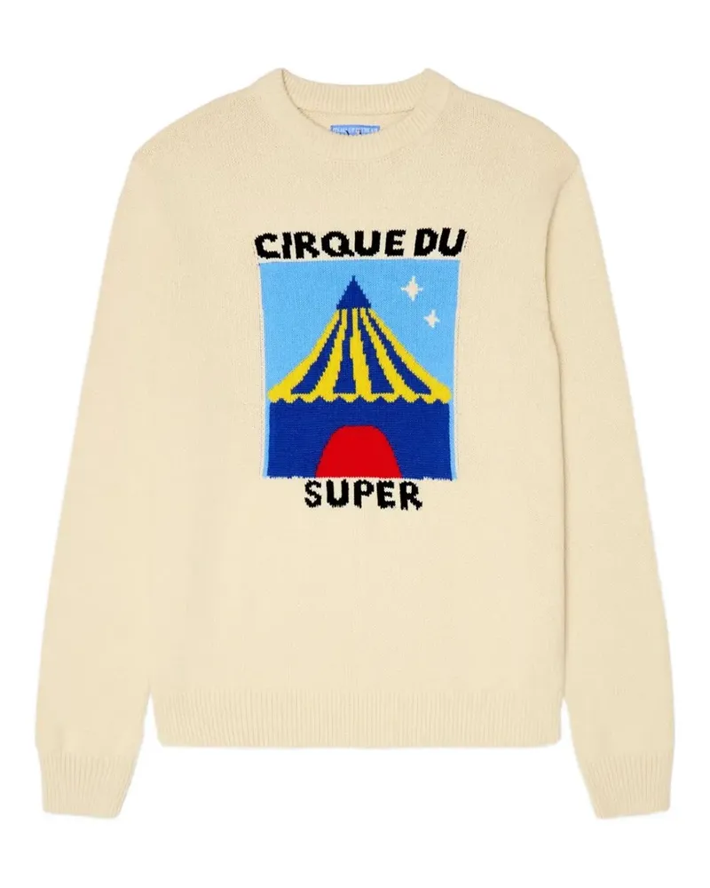 KidSuper Klassischer Intarsien-Pullover - Nude Nude