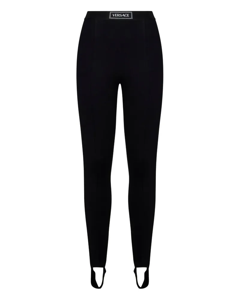 Versace Leggings mit Steg - Schwarz Schwarz