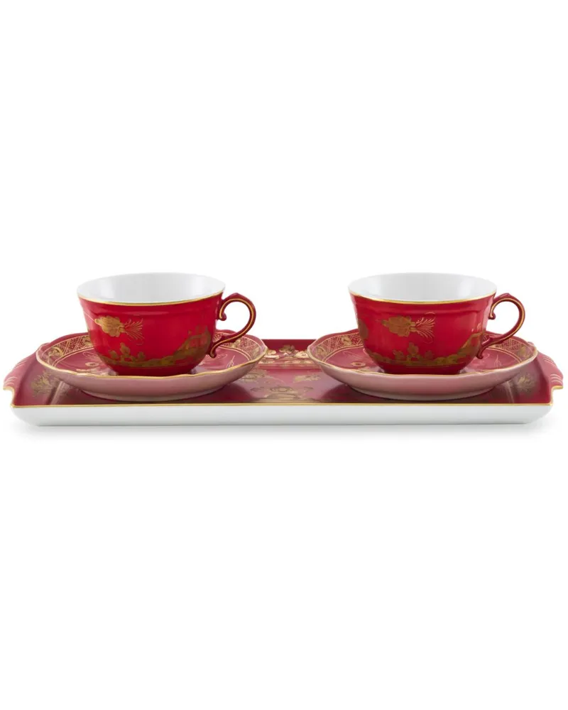 Ginori 1735 Oriente Rubrum Teeservice - Rot Rot