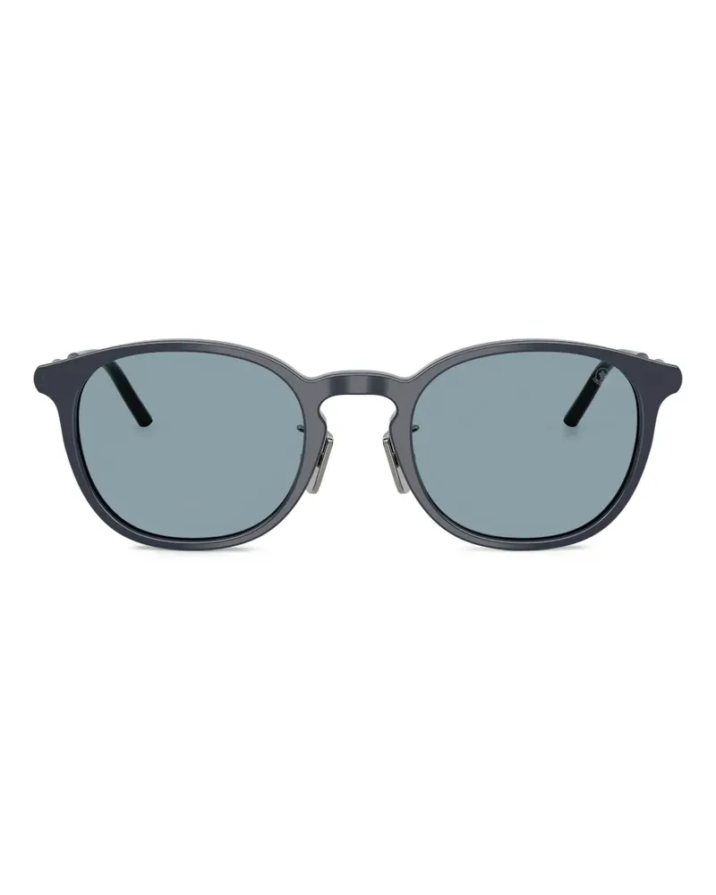 Moncler Sonnenbrille mit rundem Gestell - Blau Blau