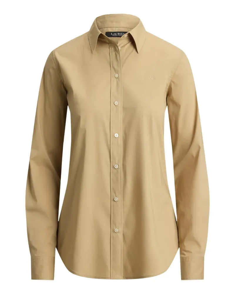 Ralph Lauren Hemd mit Logo-Schild - Nude Nude