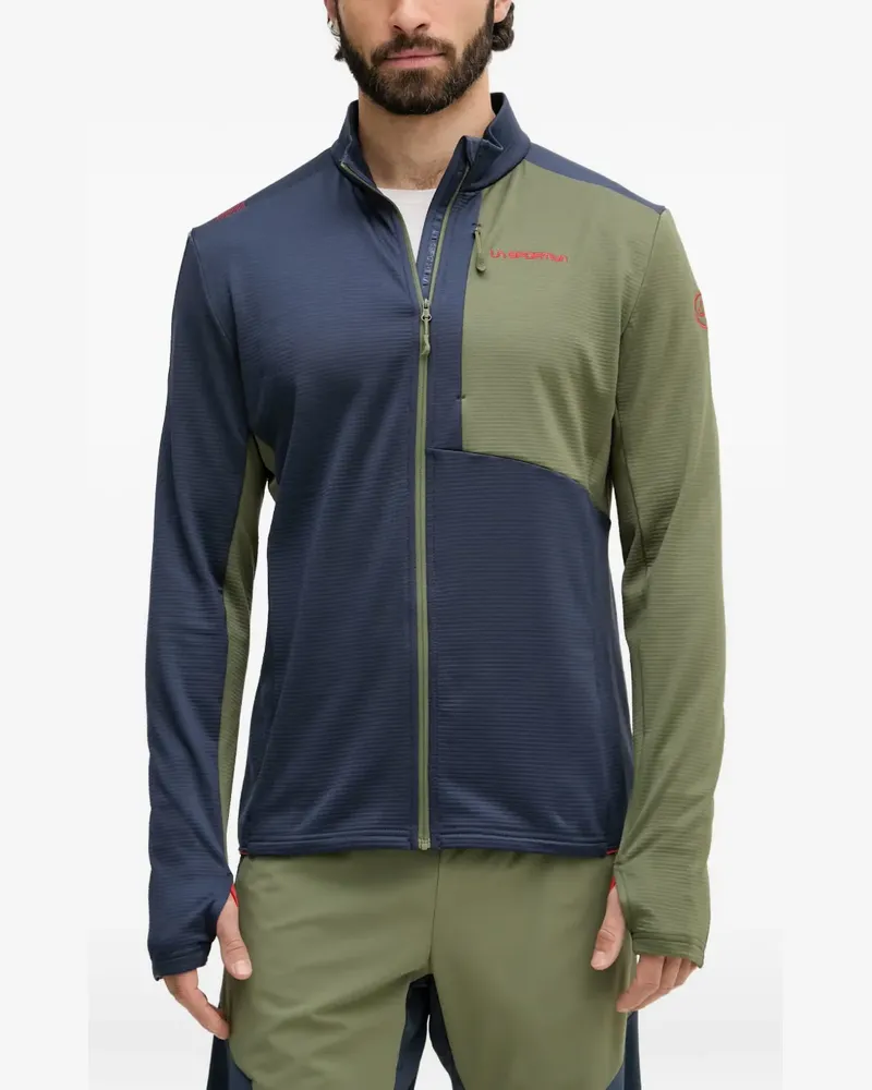 La Sportiva Chill Thermal Jkt Pullover in Colour-Block-Optik - Blau Blau
