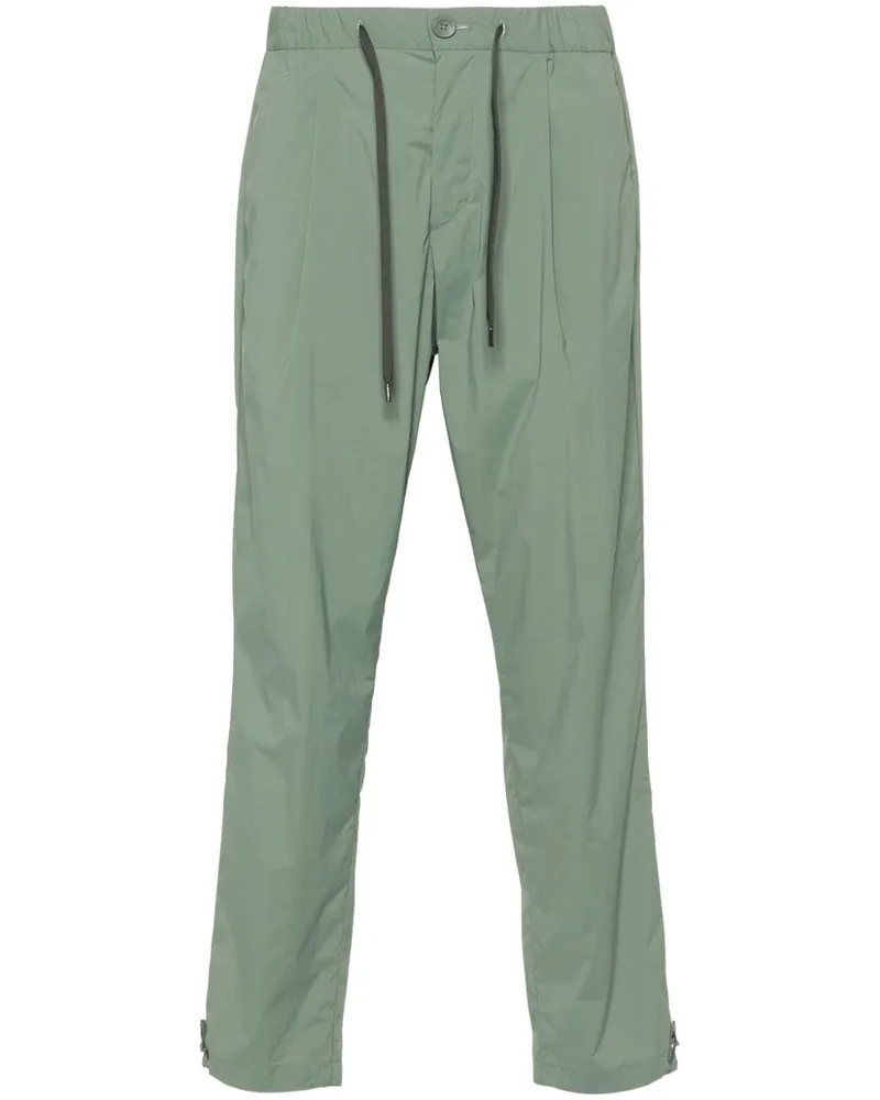 Herno Straight-Leg-Hose mit Kordelzug - Grün Grün