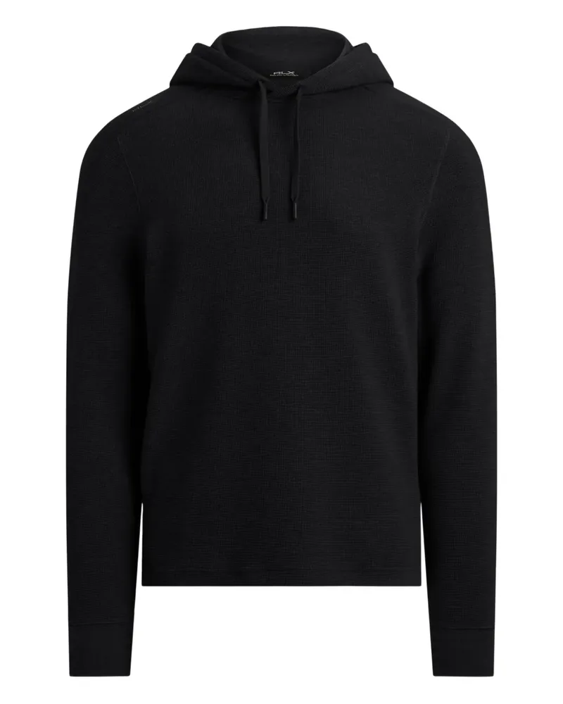 Ralph Lauren Hoodie mit Waffelstrick-Muster - Schwarz Schwarz