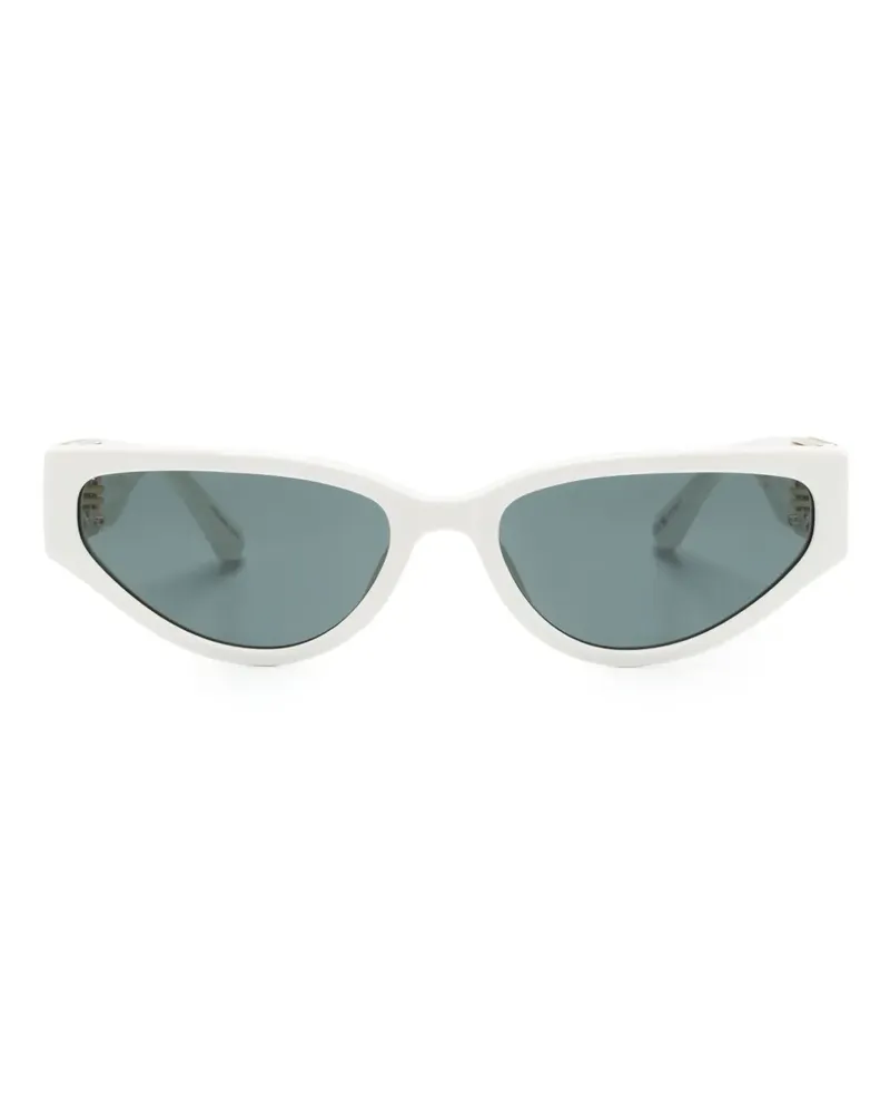 Linda Farrow Tomie Cat-Eye-Sonnenbrille - Weiß Weiß