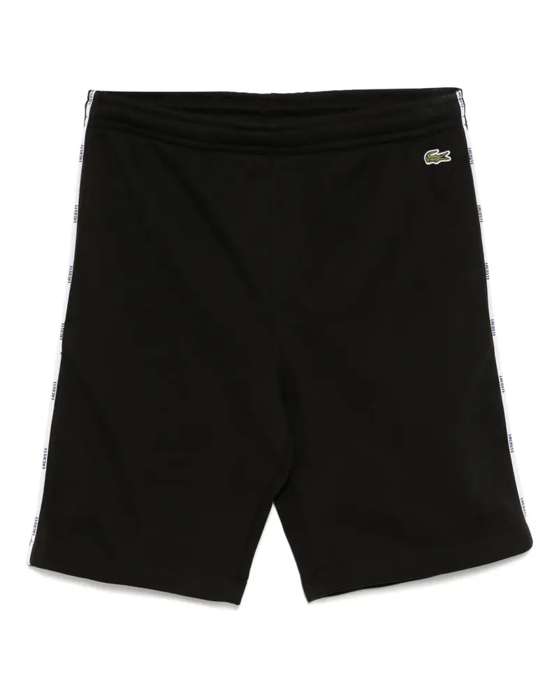 Lacoste Fleece-Shorts mit Logo-Print - Schwarz Schwarz