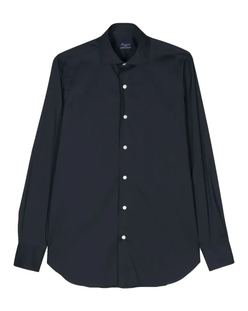 Finamore 1925 classic-collar long-sleeve shirt - Blau Blau