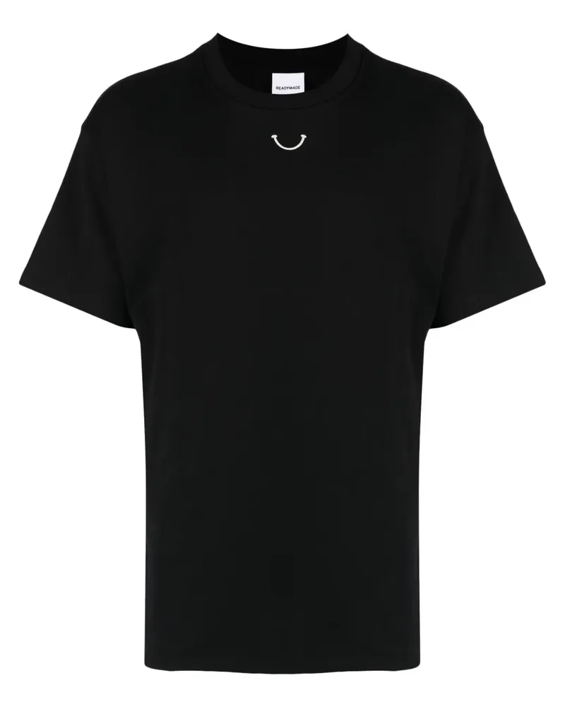 READYMADE T-Shirt mit Logo-Print - Schwarz Schwarz