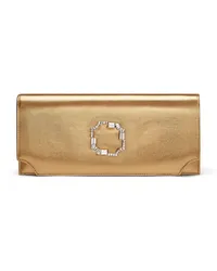 Malone Souliers Clutch aus Leder Gold