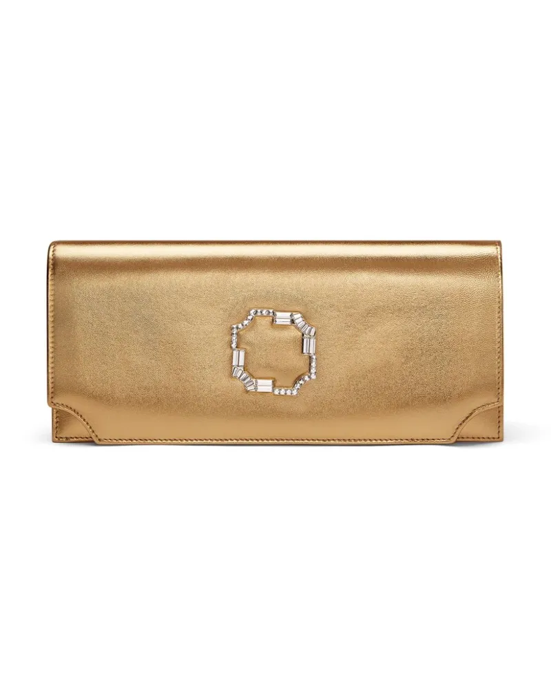 Malone Souliers Clutch aus Leder Gold