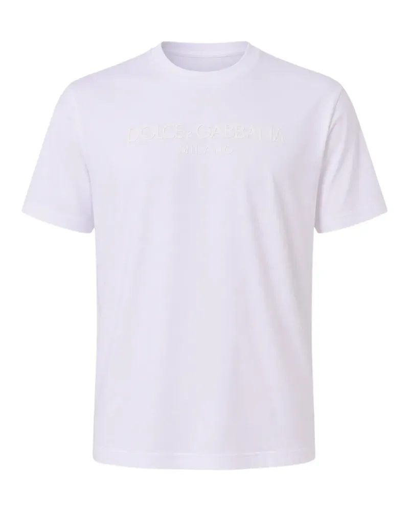 Dolce & Gabbana T-Shirt mit Logo-Print - Weiß Weiß