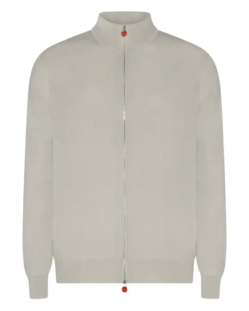Kiton zip-up cardigan - Nude Nude