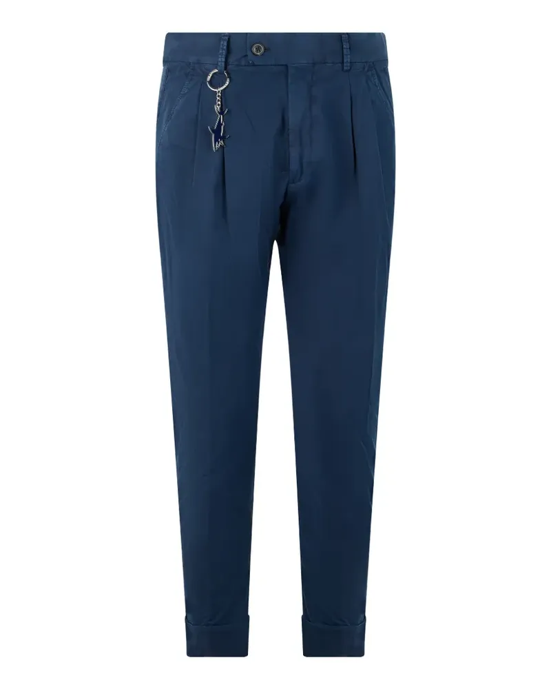 Paul & Shark pleated slim-fit trousers - Blau Blau