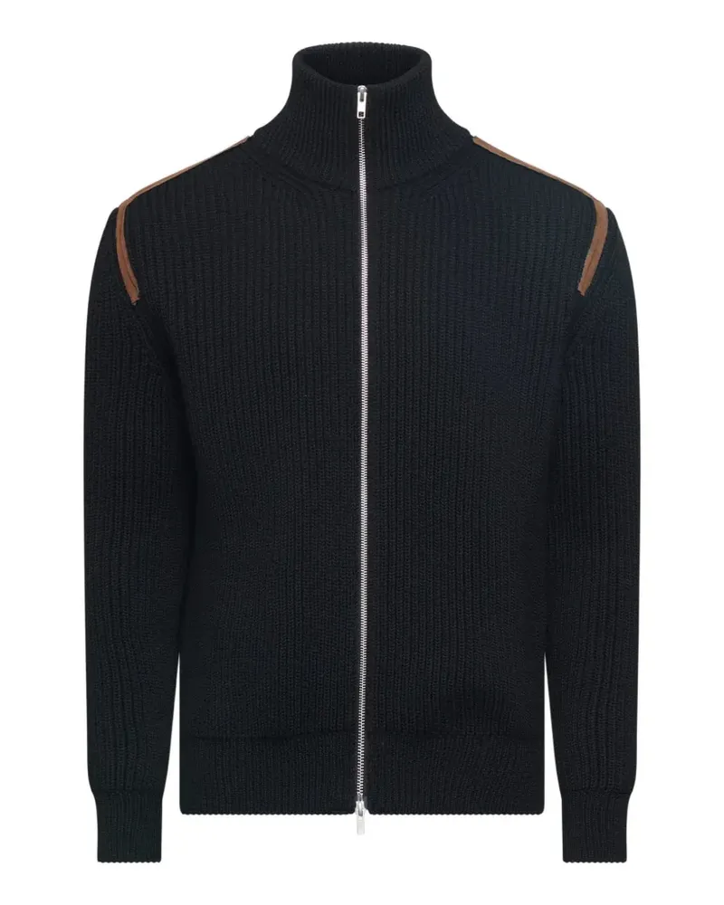 Maison Margiela Gerippter Cardigan - Schwarz Schwarz