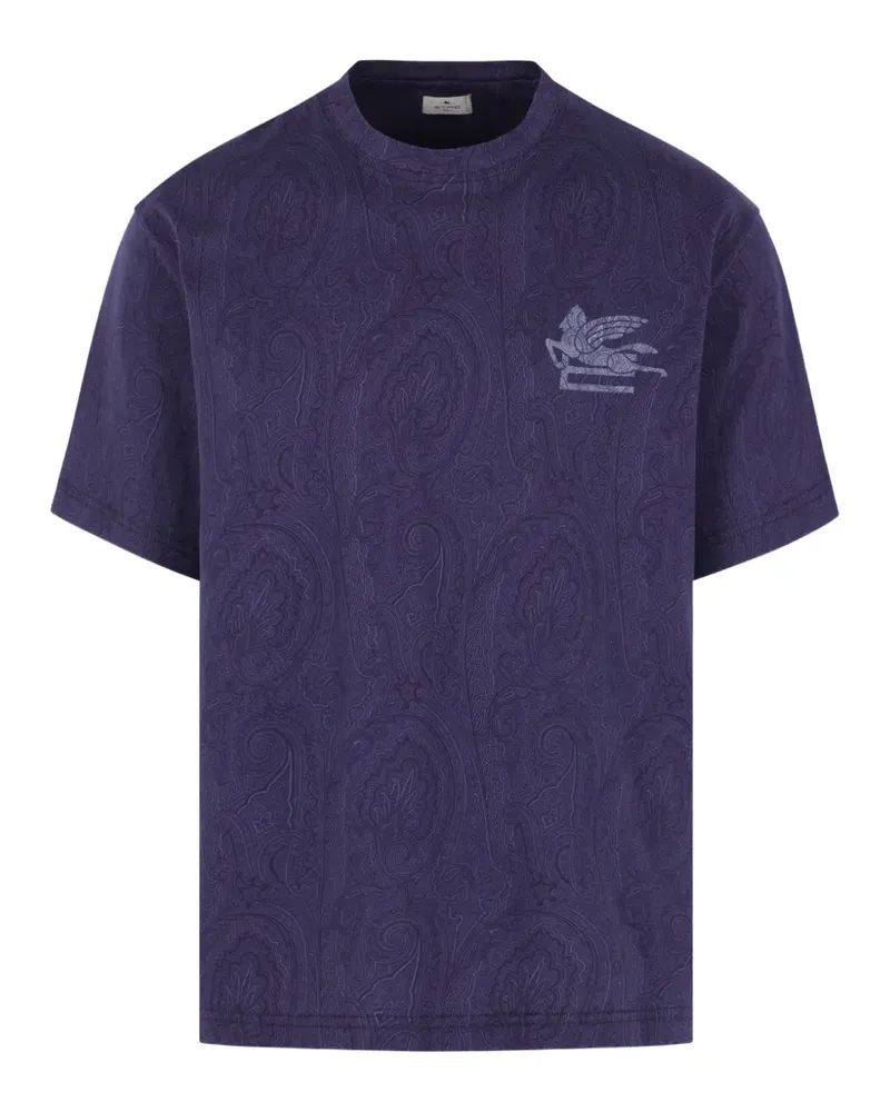 Etro T-Shirt mit Paisleymuster - Violett Violett