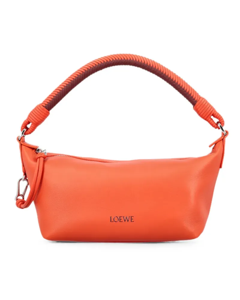 Loewe mini Cala braided-handle leather tote bag - Orange Orange