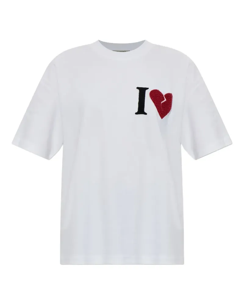 AllSaints Heart Etta T-Shirt - Weiß Weiß