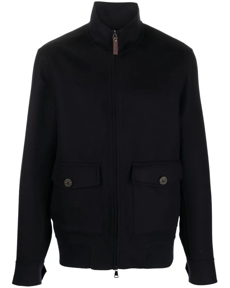 Canali Jacke mit Reißverschluss - Blau Blau