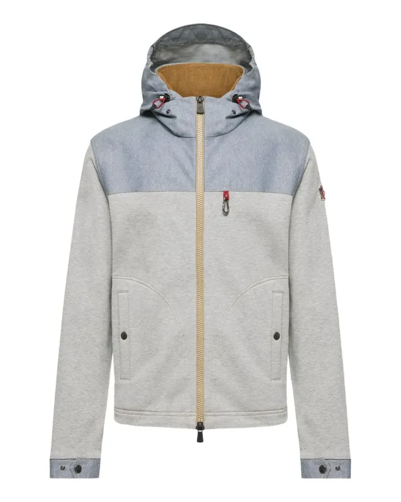 Moncler Kapuzenjacke mit Reißverschluss - Grau Grau