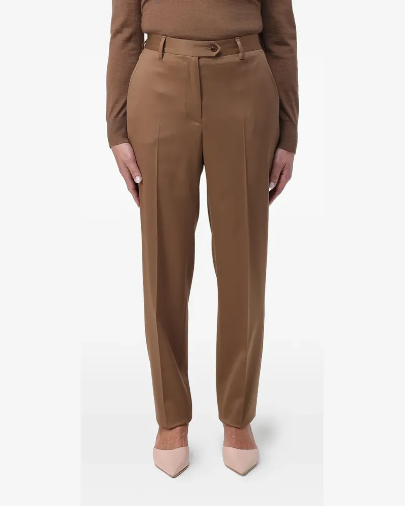 Kiton button trousers - Braun Braun