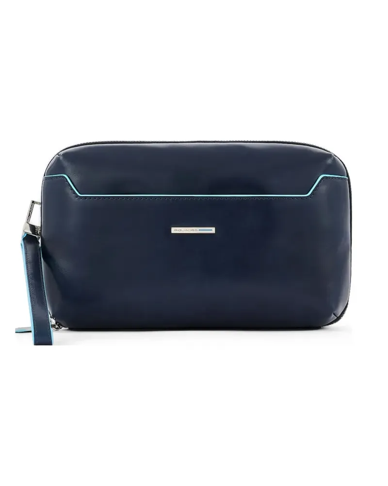 Piquadro leather clutch bag - Blau Blau