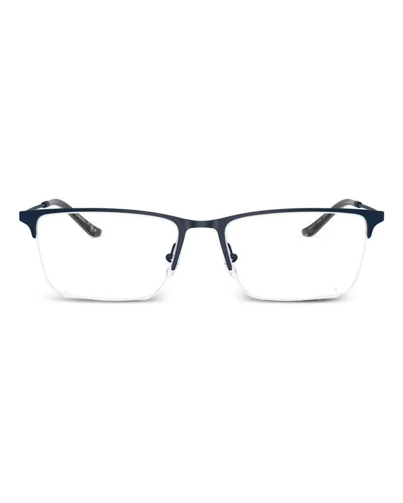 Emporio Armani Brille mit eckigem Gestell - Blau Blau