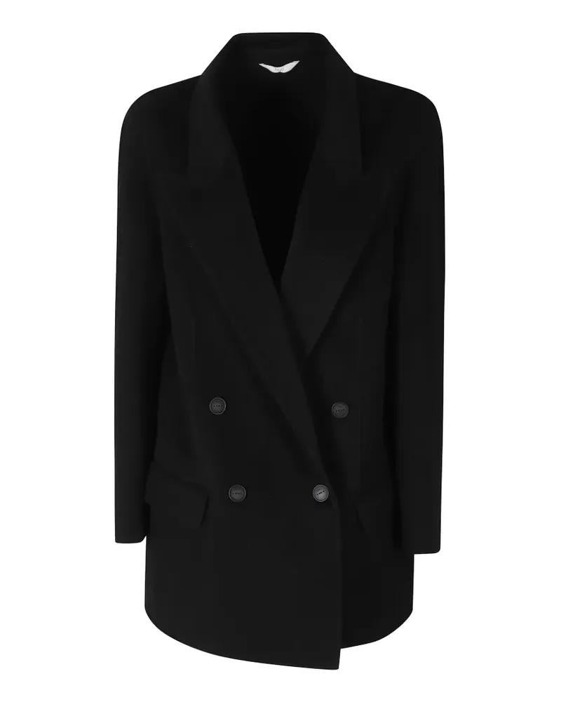 Hevò Acayadw double-breasted coat - Schwarz Schwarz