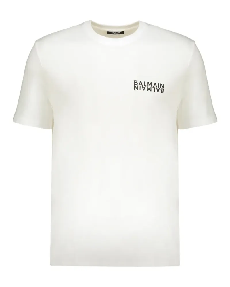 Balmain T-Shirt mit Print - Weiß Weiß