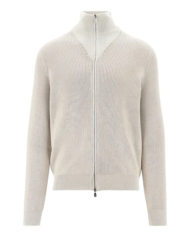 Brunello Cucinelli zip-up cardigan - Nude Nude