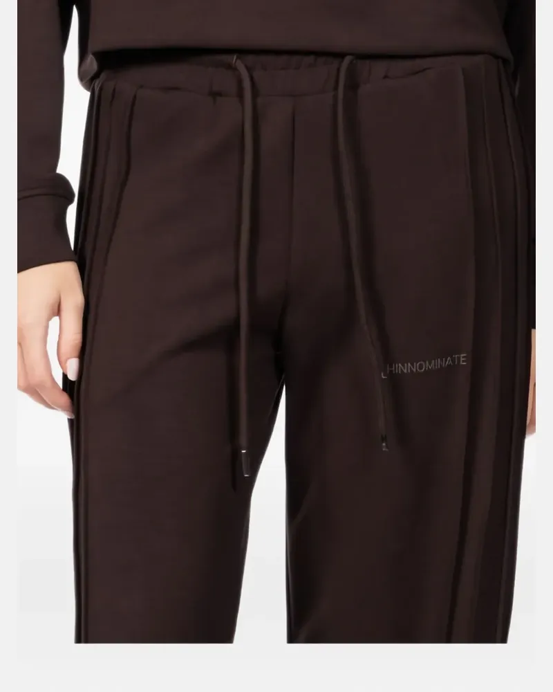 HINNOMINATE side-rib trousers - Braun Braun