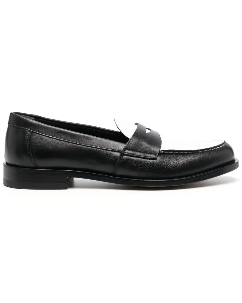 Scarosso Zweifarbige Loafer - Schwarz Schwarz