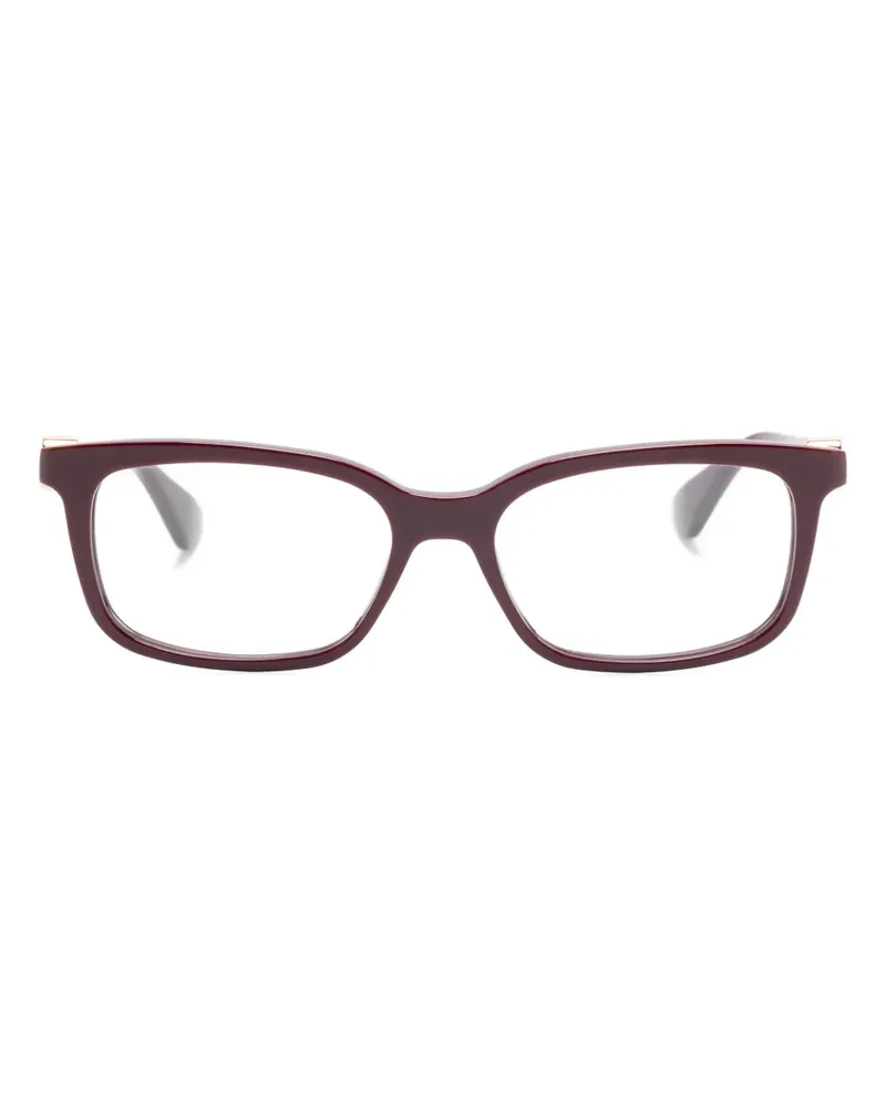 Cartier Brille mit eckigem Gestell - Rot Rot