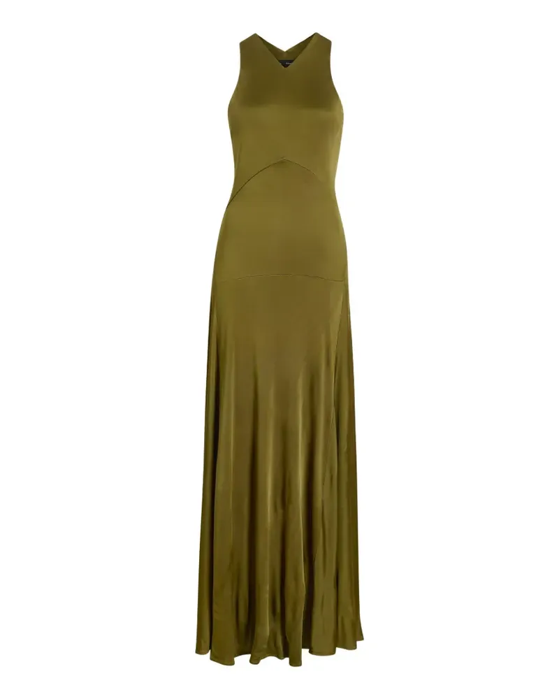 Proenza Schouler Naia Maxikleid mit V-Ausschnitt - Grün Grün