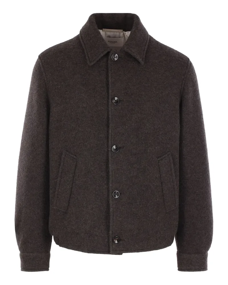 AGNONA button fastening jacket - Braun Braun