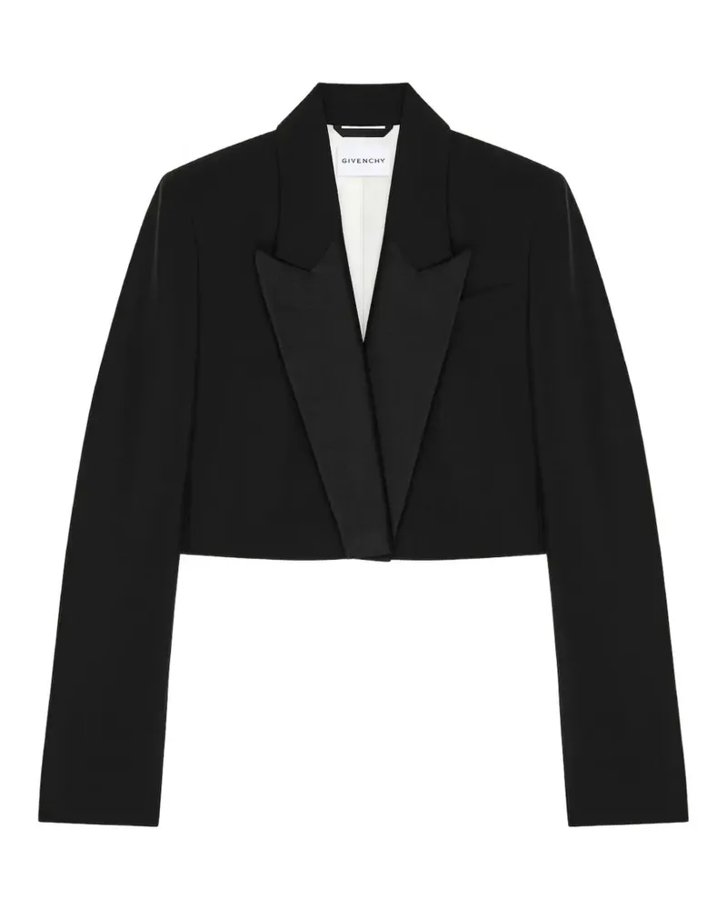 Givenchy Cropped-Jacke - Schwarz Schwarz