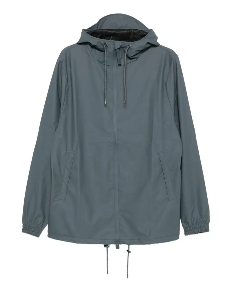 RAINS Storm Breaker Kapuzenjacke mit Reißverschluss - Blau Blau
