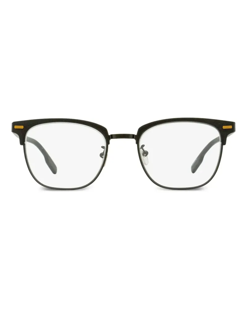 Ermenegildo Zegna Brille mit eckigem Gestell - Schwarz Schwarz