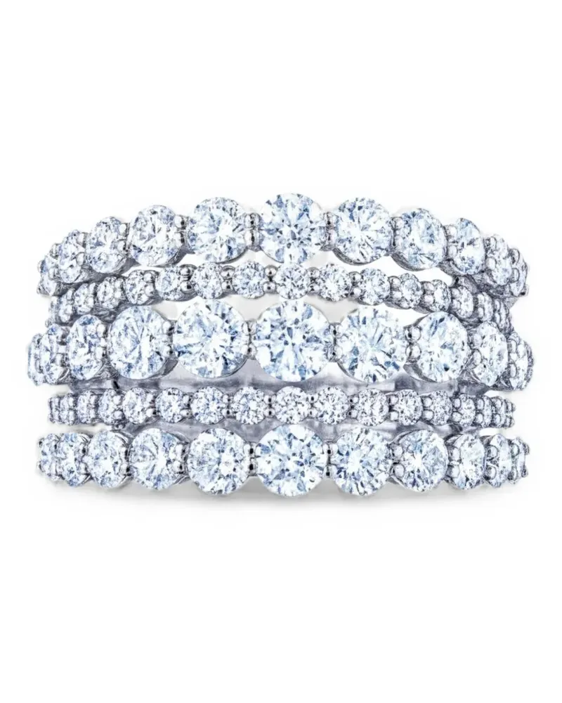 KWIAT Lyric five-row diamond ring - Silber Silber