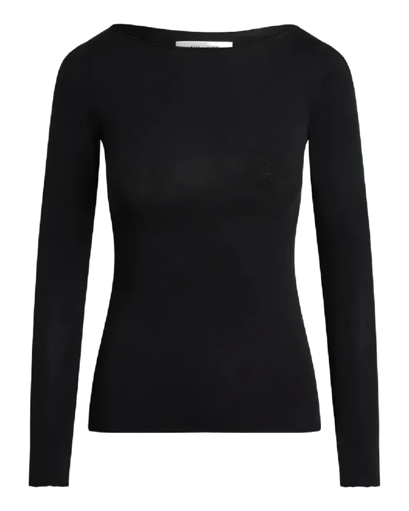 Aya Muse long-sleeve boat-neck top - Schwarz Schwarz