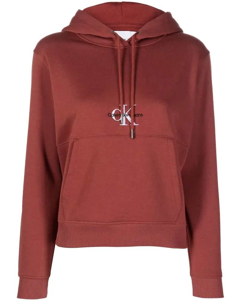 Calvin Klein Hoodie mit Logo - Braun Braun