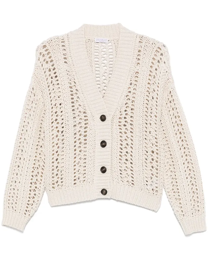 Brunello Cucinelli Cardigan aus Baumwolle - Nude Nude