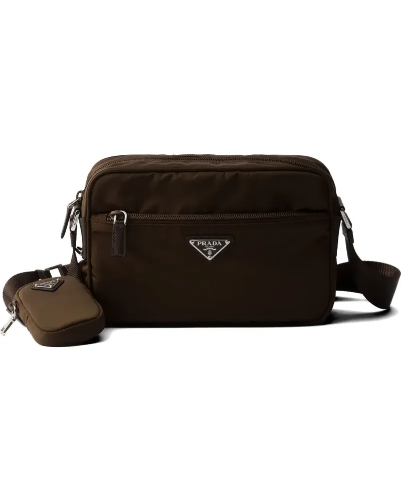 Prada Schultertasche aus Re-Nylon - Braun Braun