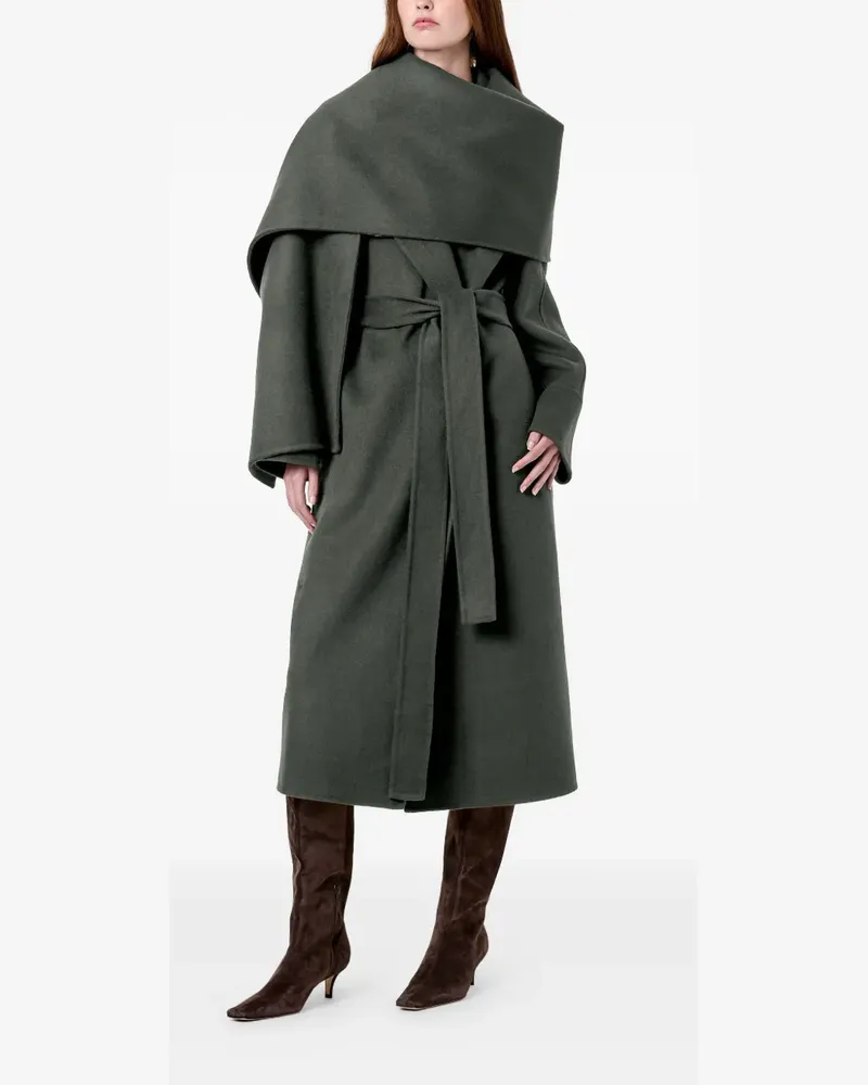 NICHOLAS Candice Mantel mit Gürtel - Grün Grün