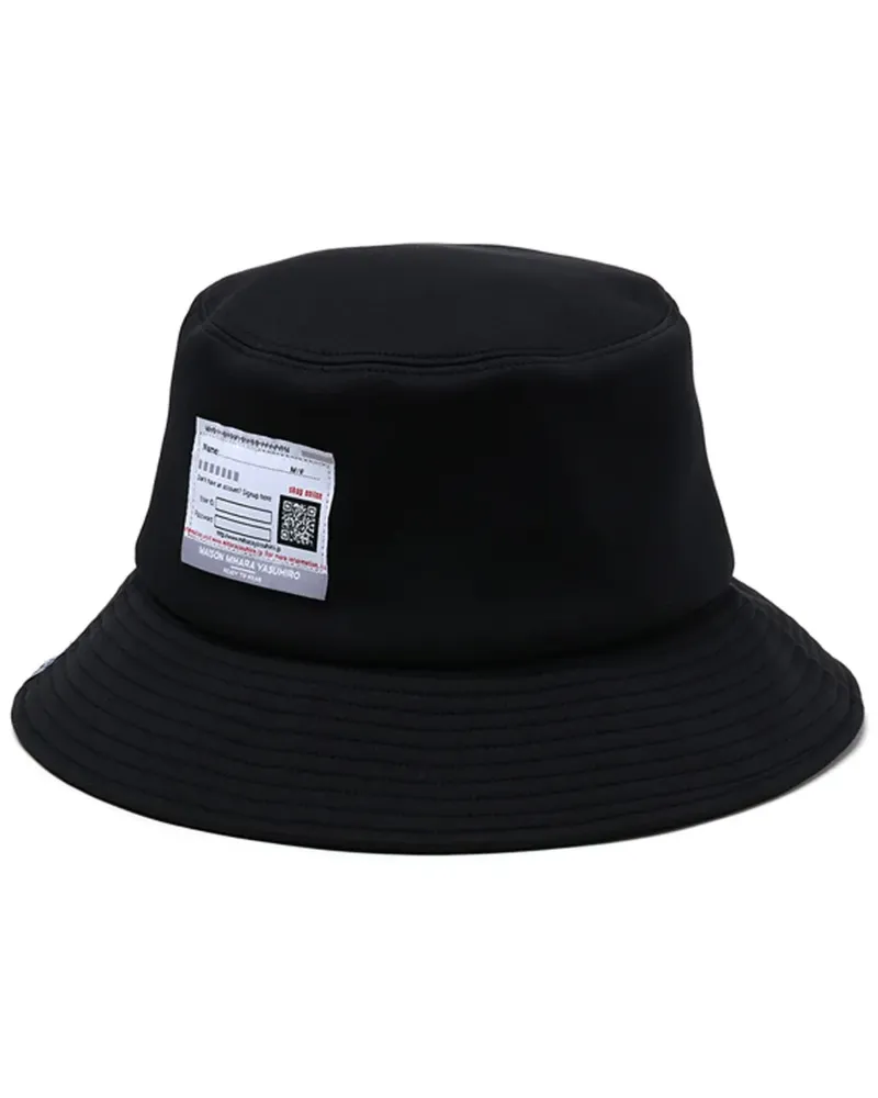 MIHARAYASUHIRO Fischerhut mit Logo-Patch - Schwarz Schwarz