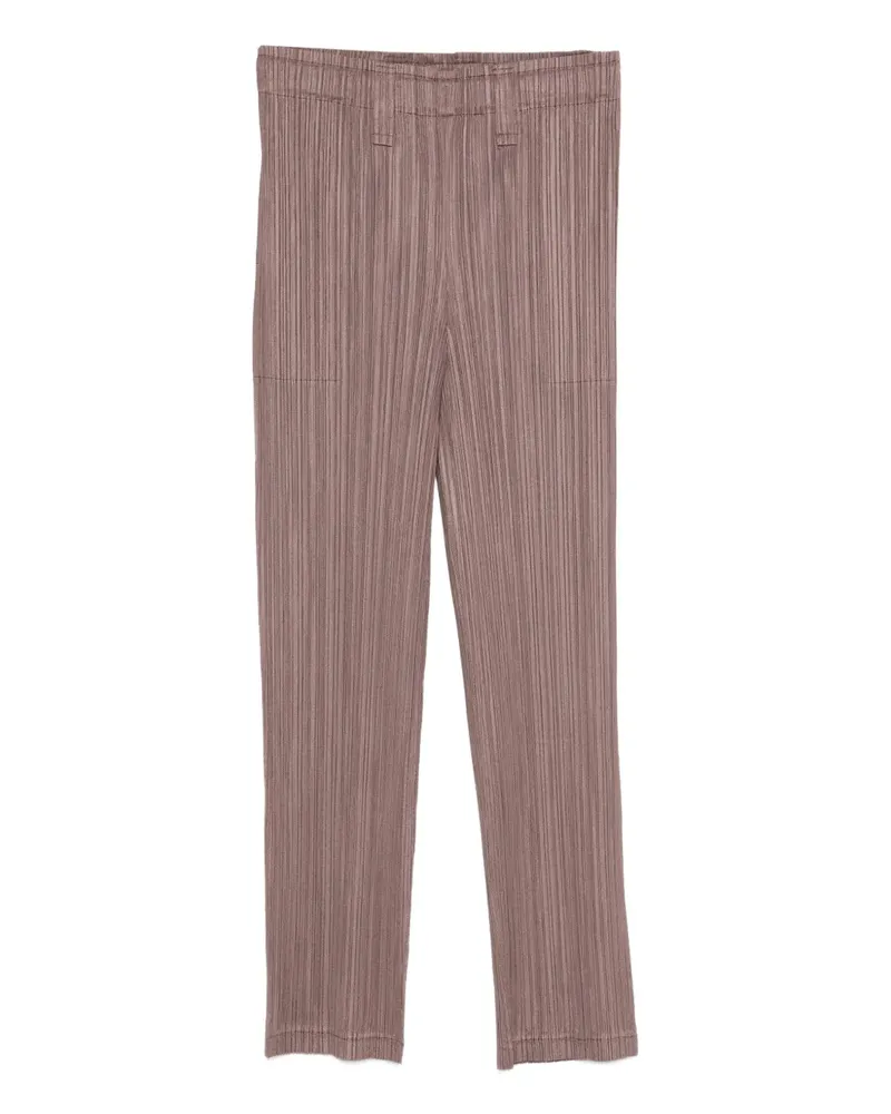 Issey Miyake Hose mit Bundfalten - Braun Braun