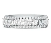 Ring mit Logo-Schild - Silber