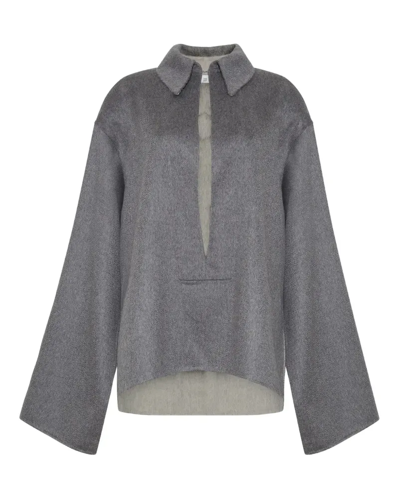 Adam Lippes Doppelreihiger Arlo Kaschmirpullover - Grau Grau