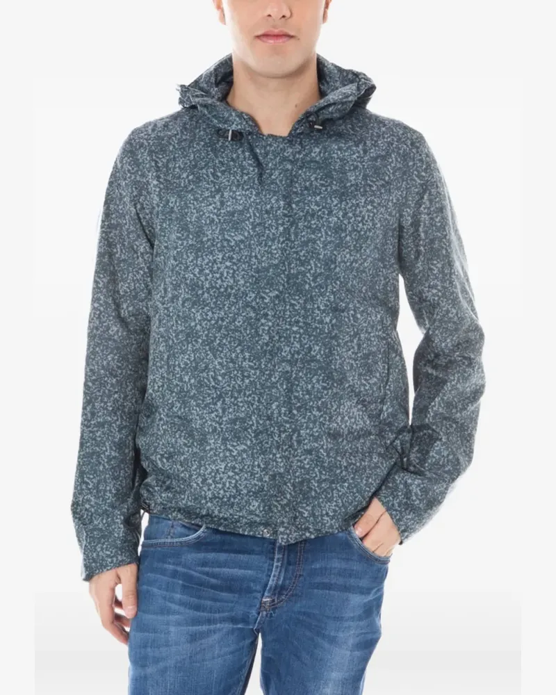 Calvin Klein speckled-print hooded jacket - Grau Grau