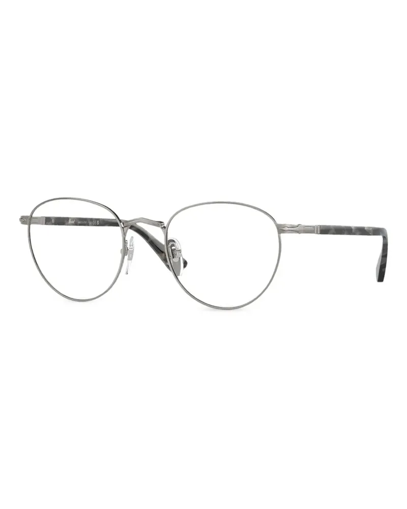 Persol Brille mit rundem Gestell - Grau Grau