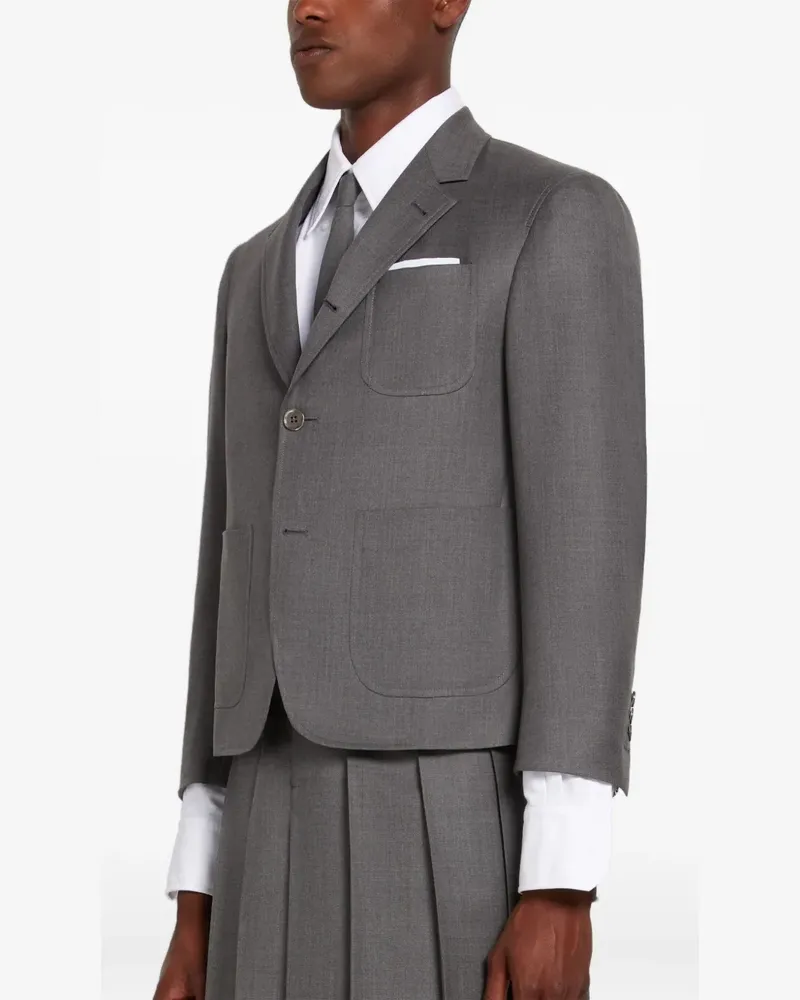 Thom Browne Jacke aus Wolle - Grau Grau